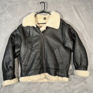 Vintage USAF Bomber Jacket Genuine Shearling Leather Flight Type G-8 Size Small